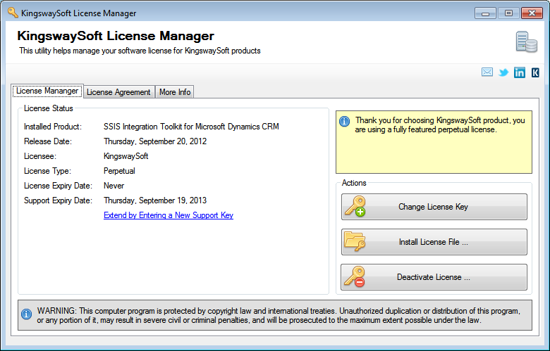 KingswaySoft License Manager
