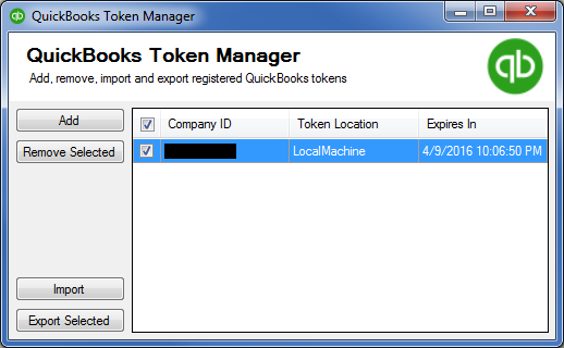 QuickBooks Token Manager