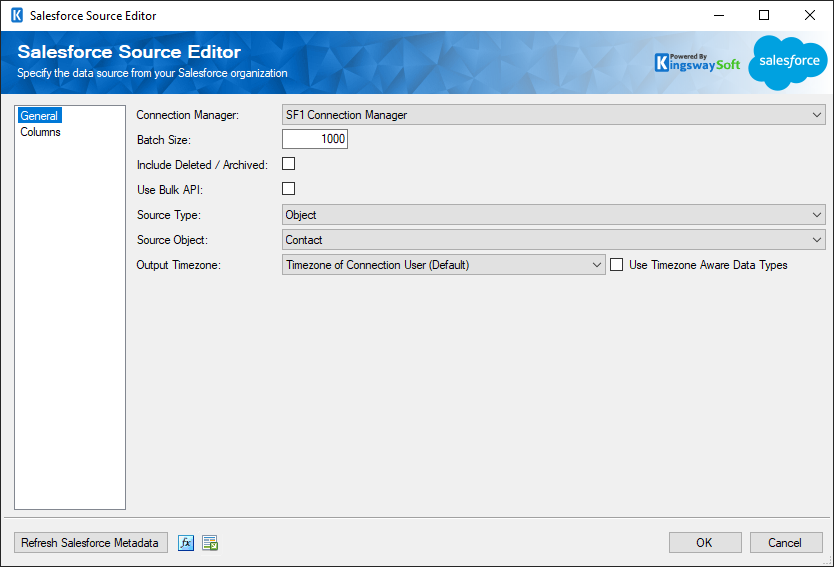 Salesforce SSIS Source Component