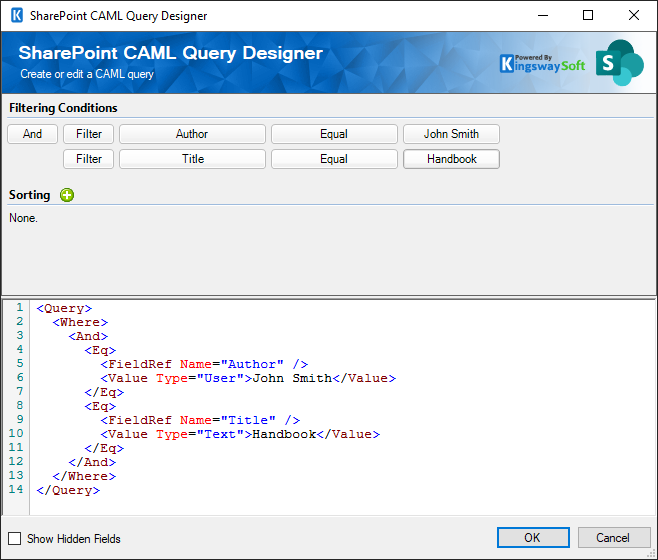 SharePoint CAML Query Designer