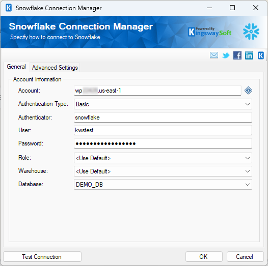 Snowflake Connection Manager