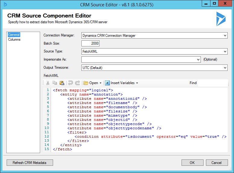 CRM Source (Extract CRM Annotation/Attachment Records)