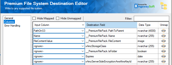 PremiumFIleSystemDestinationColumns.png