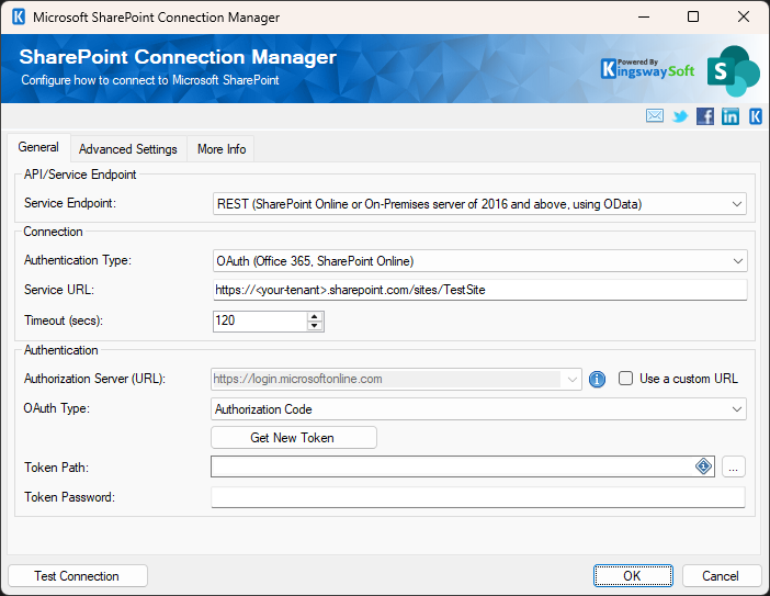 SharePoint authorization code request form