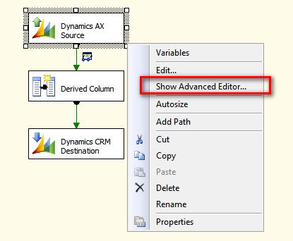 Show advanced editor