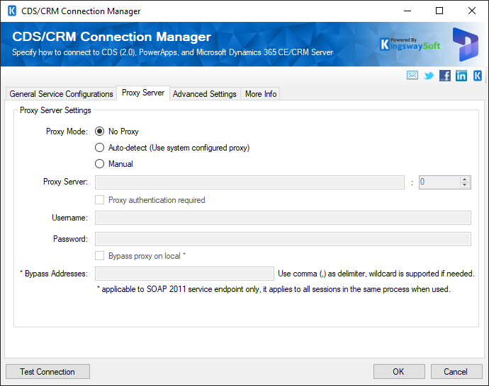 CRM Connection Manager