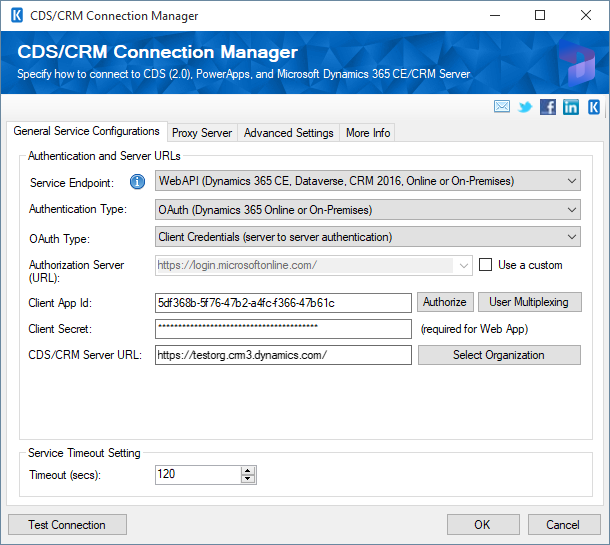 CRM Connection Manager