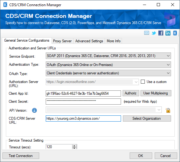 CRM Connection Manager