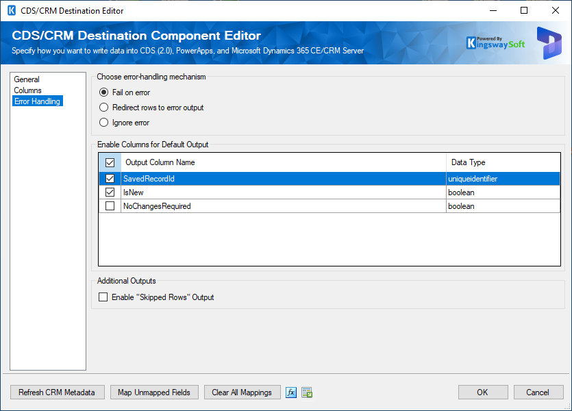 CRM Destination Editor