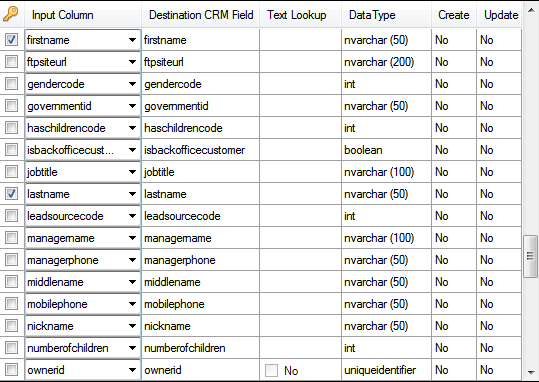 CRM Destination Editor