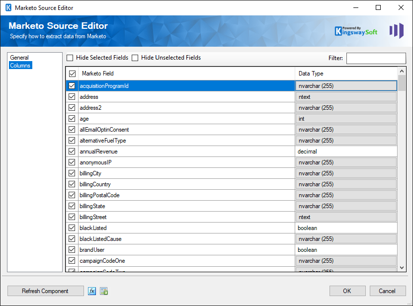 Marketo Source Editor