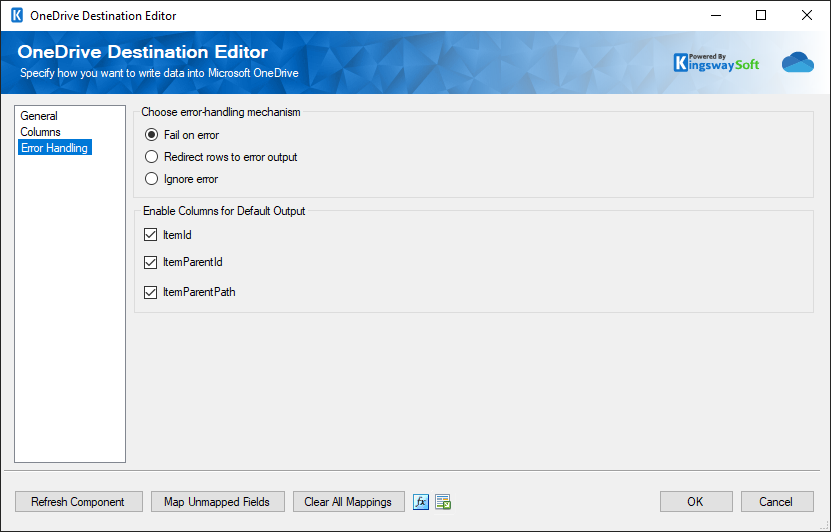 OneDrive Destination Editor