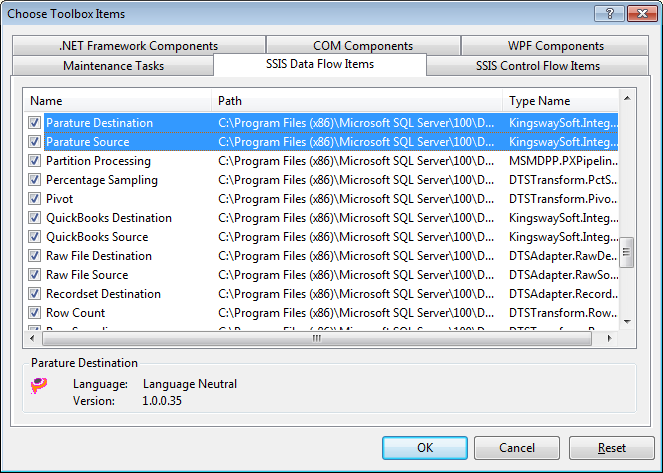 Add Data Flow Components