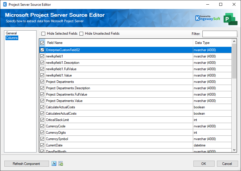 Project Server Source Editor