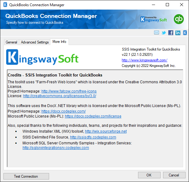 QuickBooks Connection Manager