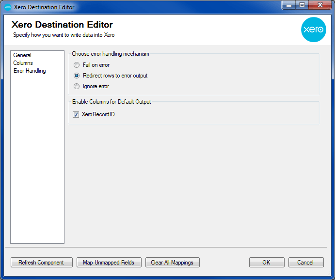 Xero Destination Editor