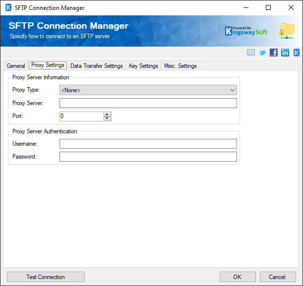 SFTP Connection Manager - Proxy