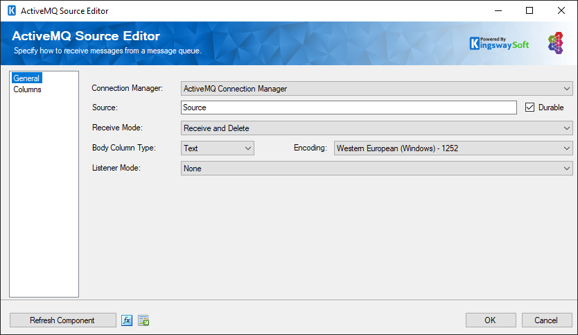 Help Manual - ActiveMQ Source Component - KingswaySoft