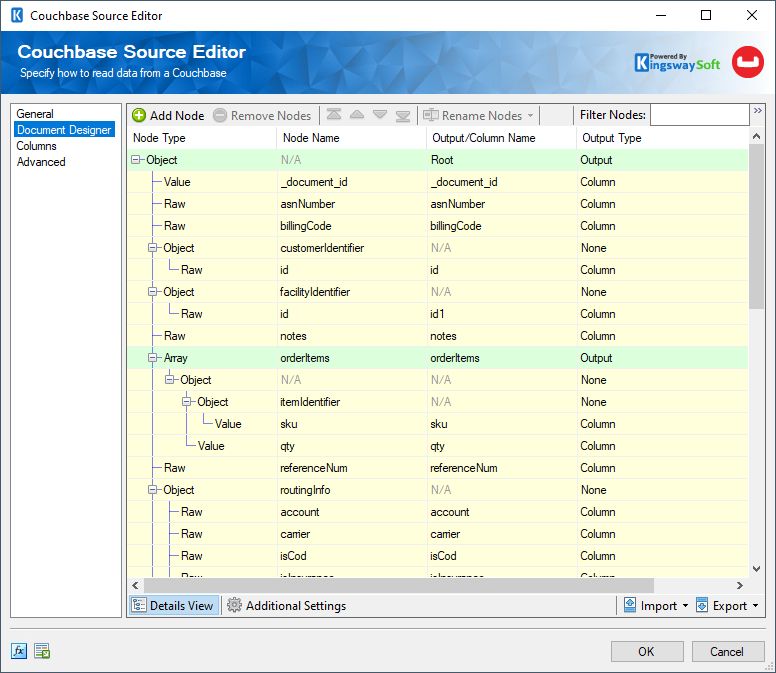 Help Manual - Couchbase Source component - KingswaySoft