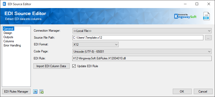 SSIS EDI Source Component