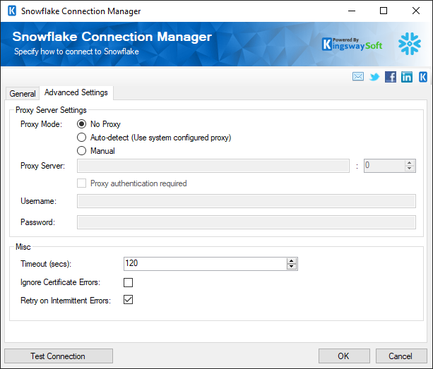 Snowflake Connection Manager
