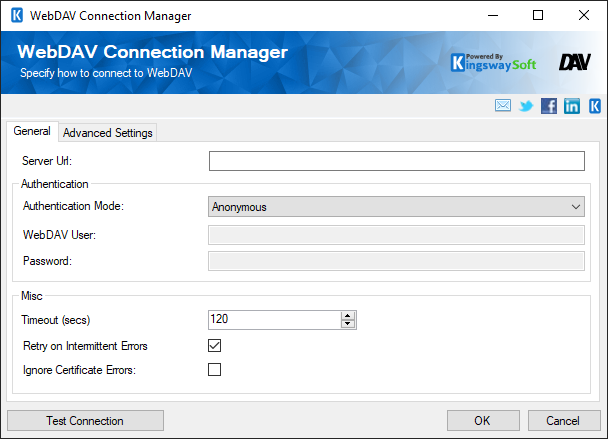 Help Manual - WebDAV Connection Manager - KingswaySoft