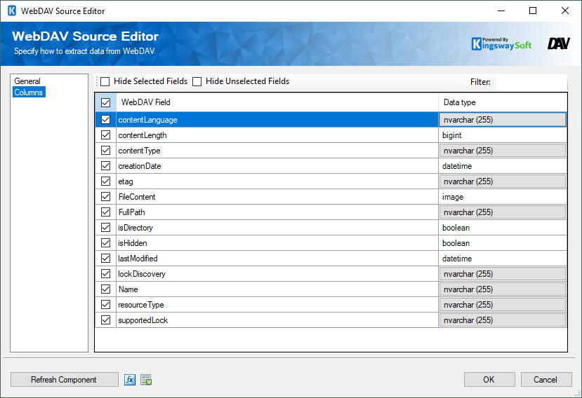 Help Manual - WebDAV Source - KingswaySoft