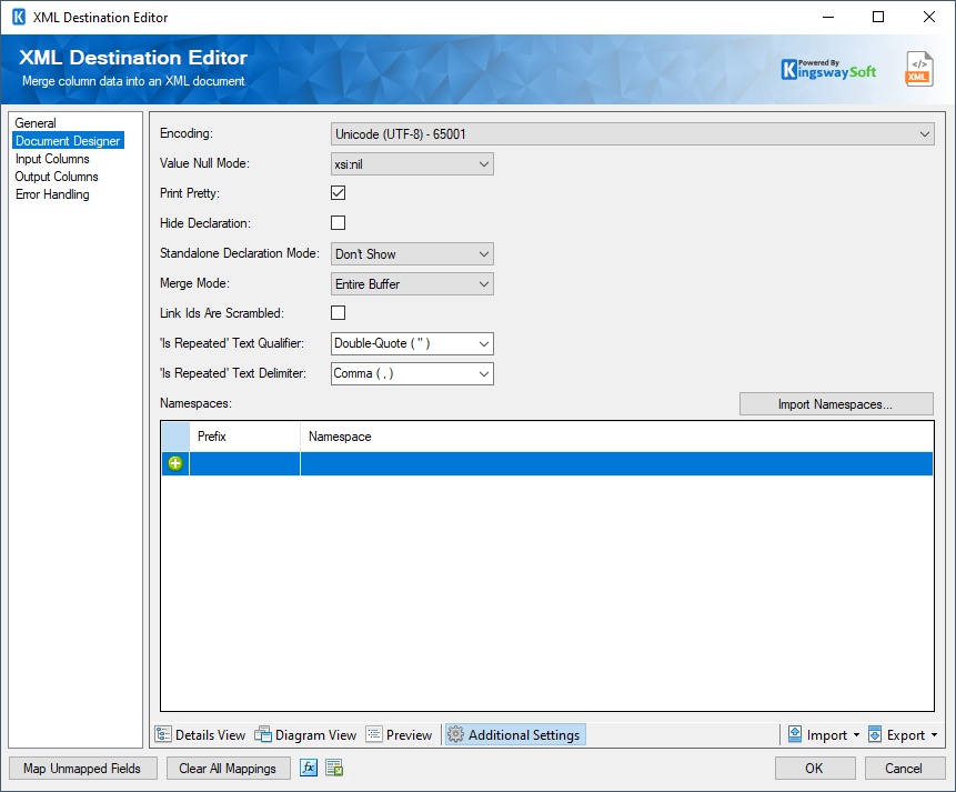 Help Manual - XML Destination - KingswaySoft