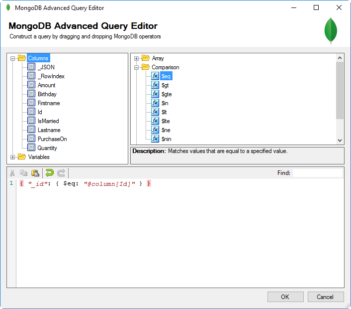 MongoDB Advanced Editor