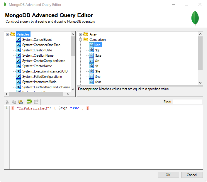 MongoDB Advanced Editor