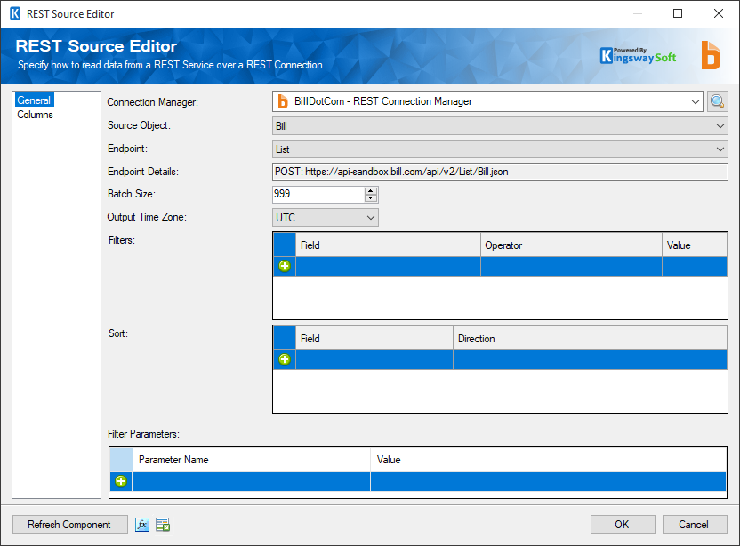 Help Manual - Bill.com Source Component | KingswaySoft