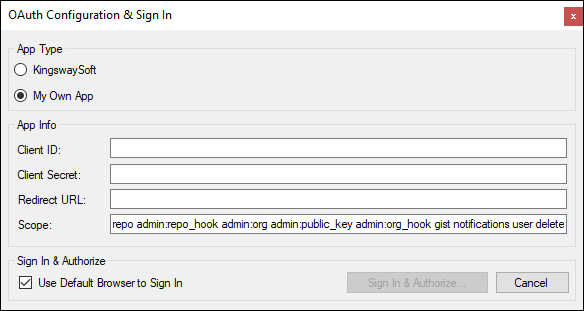 Help Manual - GitHub Connection Manager - KingswaySoft