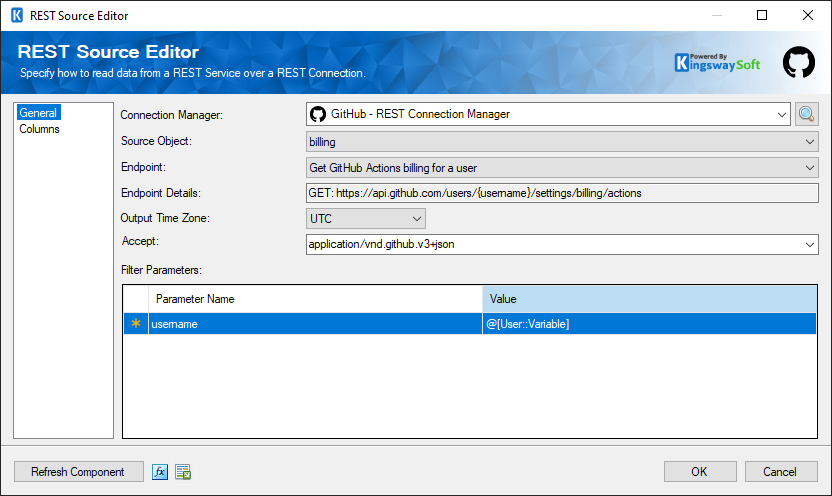 Help Manual - GitHub Source Component | KingswaySoft