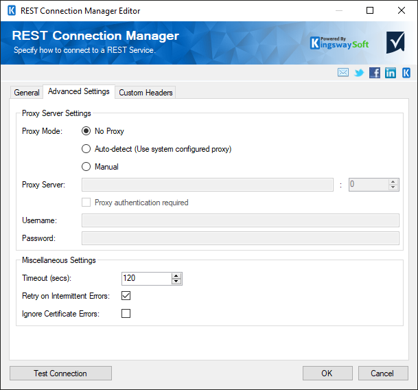 REST Connection Manager - Advanced