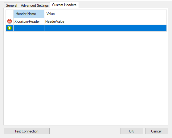 REST Connection Manager - Custom Headers