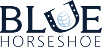 Blue Horseshoe - logo