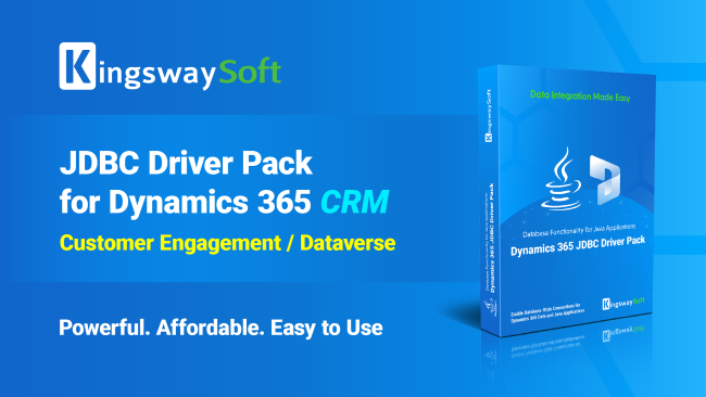 Youtube Video - Introducing KingswaySoft JDBC Driver Pack for Dynamics 365 CE/CRM