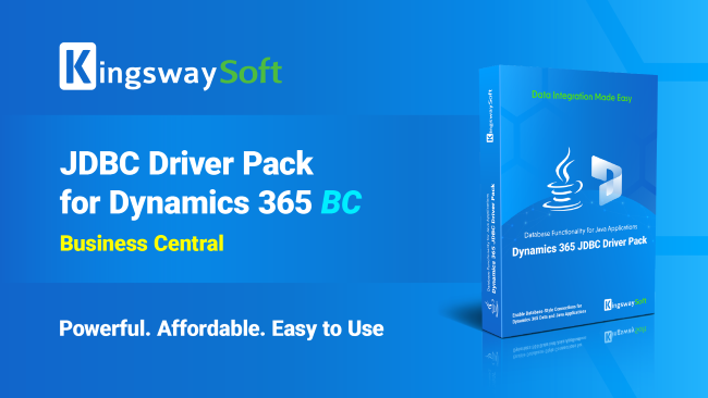 Youtube Video - Introducing KingswaySoft JDBC Driver Pack for Dynamics 365 NAV/BC