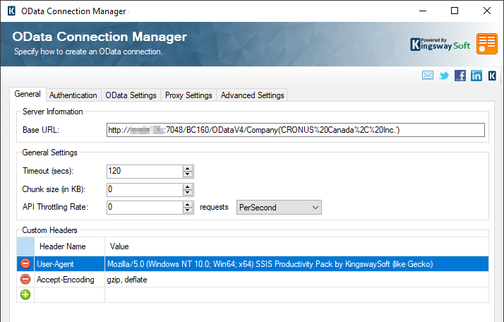 Image 001 - OData Connection Manager - NAV OnPrem