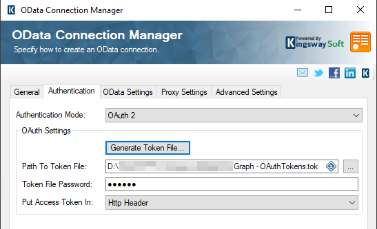 Image 005 - Graph OData Connection Manager OAuth2 Token Authentication