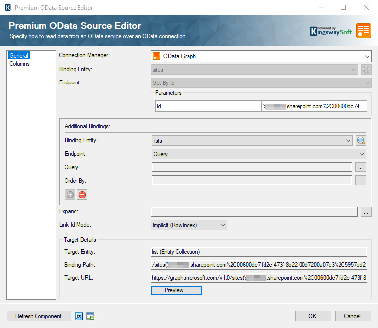 Image 011 - OData Source Get SharePoint Lists