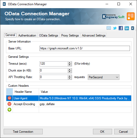 Image 001 - Graph OData Connection Manager