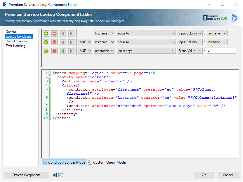 Image 002 - PSL Lookup Conditions