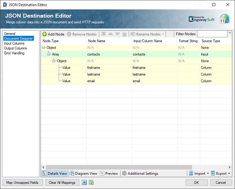 Image 006 - Example 2 JSON Destination Document Designer