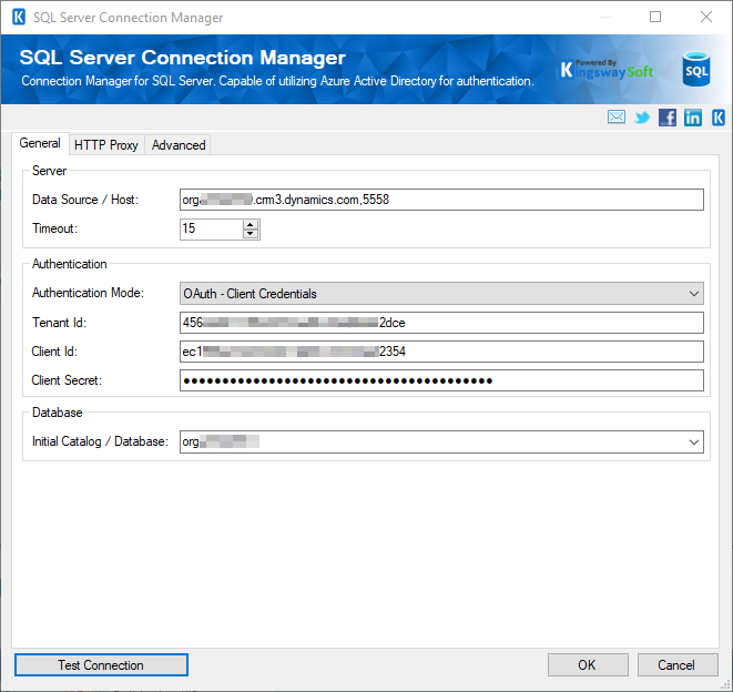 Configure SQL Server Connection Manager in SSIS