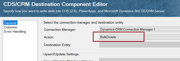 CDS/CRM Source Component Editor - Bulk Delete Action