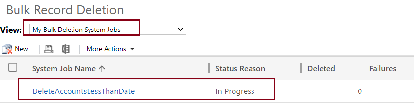 Bulk Record Deletion