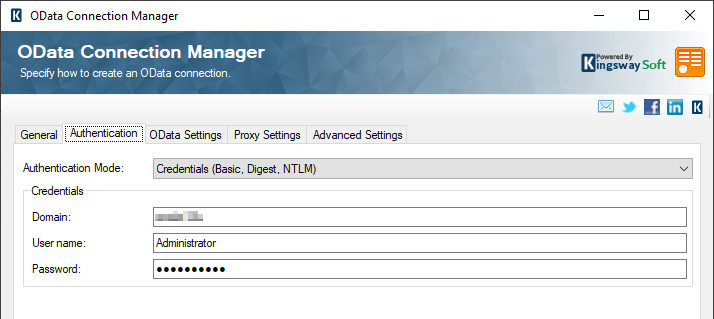 Image 002 - OData Connection Manager - NAV OnPrem Auth