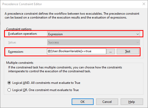 Image 003 - SSIS precedence constraints setting