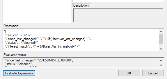 Finding the syntax and creating the expression